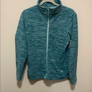 Mountain Hardwear Blue Fitted Zippered Sweatshirt